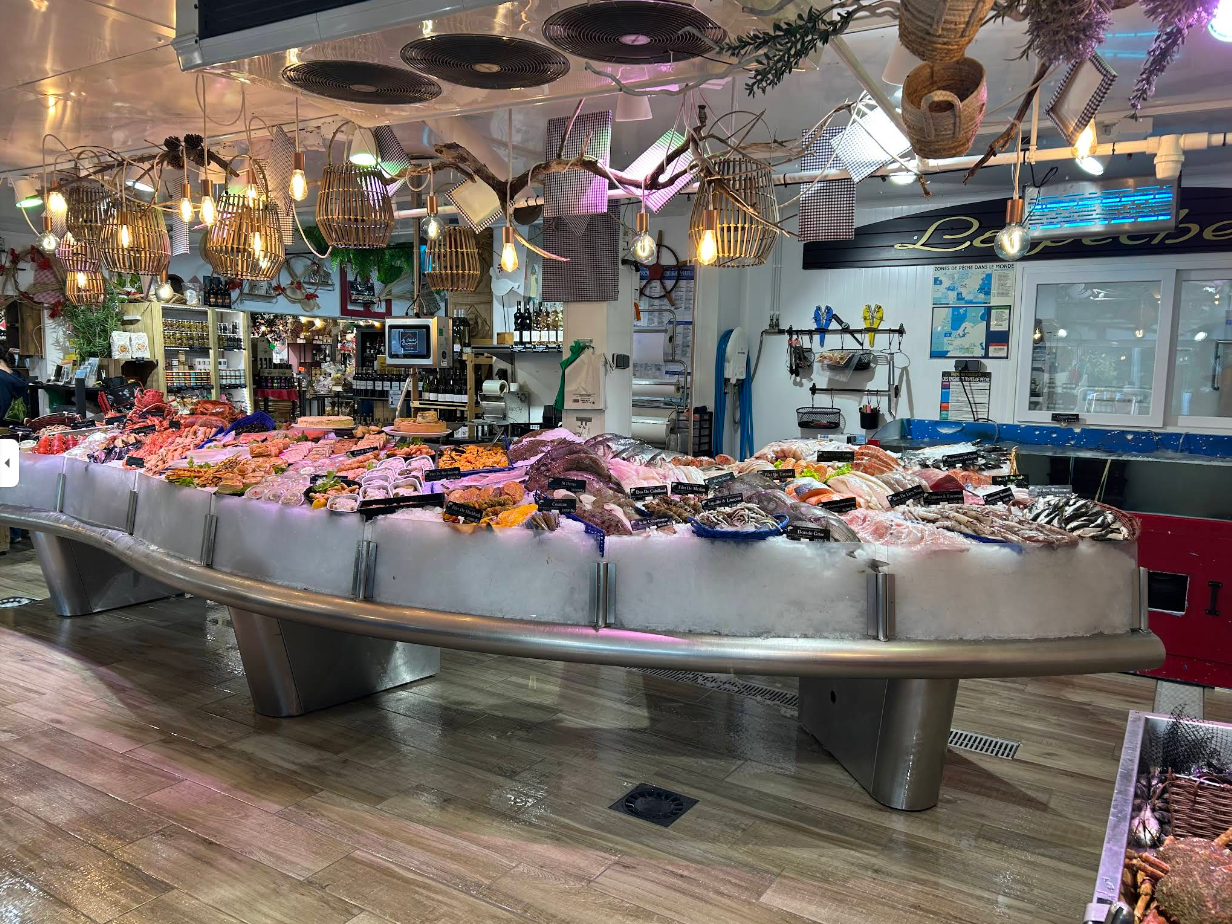 Rayon poissonnerie et fruits de mer à Barneville-Carteret